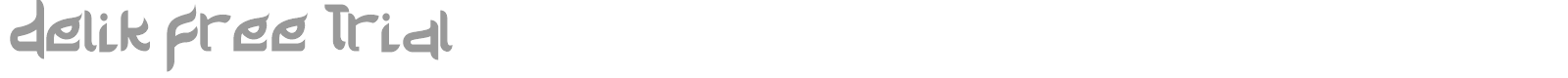 Delik font preview